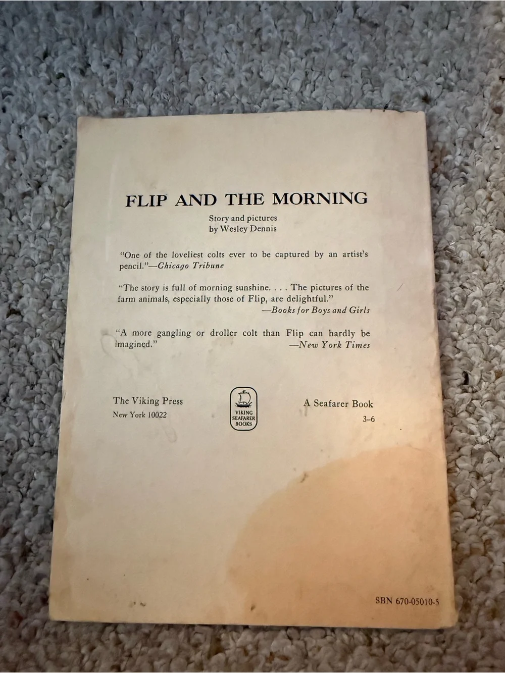 Flip and the Morning by Wesley Dennis - Illustrated Softcover